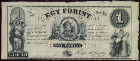 Emigrációs "Kossuth bankó" 18.. 1Ft "Sor E." T:I