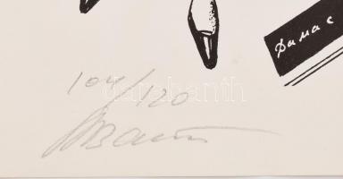 Olvashatatlan jelzéssel, feltehetően orosz vagy szovjet művész alkotása: Odessa, Roma, Paris, St. Pe...