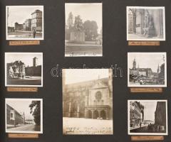 Nagy vegyes fotó tétel: kb. 700 db fotó ömlesztve, közte 2 db régi fotóalbum, egy fénykép üvegezett ...