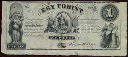 Emigrációs "Kossuth bankó" 18.. 1Ft "Sor H." T:I