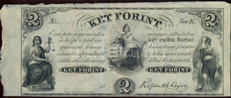 Emigrációs "Kossuth bankó" 18.. 2Ft "Sor E." T:I