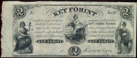 Emigrációs "Kossuth bankó" 18.. 2Ft "Sor E." T:I