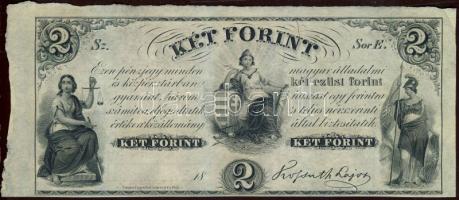 Emigrációs "Kossuth bankó" 18.. 2Ft "Sor E." T:I