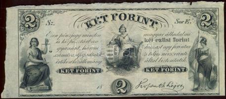 Emigrációs "Kossuth bankó" 18.. 2Ft "Sor E." T:I