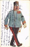 Austro-Hungarian K.u.K. military art postcard. B.K.W.I. 780-3. s: Carl Josef (EK)