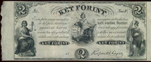 Emigrációs "Kossuth bankó" 18.. 2Ft "Sor F." T:I