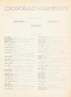 Csongrád vármegye. I. Csongrád vármegye. II. Fejérváry József: Hódmezővásárhely. III. Szeged. . Sajt...