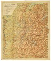 Dauphiné-Savoie, 1: 400 000, francia nyelvű térkép, 60×50  cm