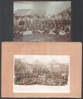 cca 1900-1918 Katonákat ábrázoló fotók, 4 db, közte egy Mai és Társa budapesti műterméből, 17,5x12,5 cm és 21x17 cm közötti méretben