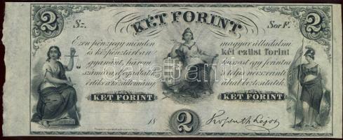 Emigrációs "Kossuth bankó" 18.. 2Ft "Sor F." T:I