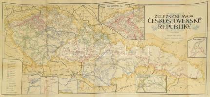 Zeleznicni mapa Ceskoslovenské Republiky, 1: 850 000, 54×108 cm