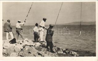 1942 Balaton, horgászok