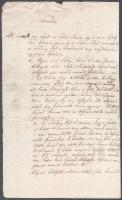 1843 Eladási szerződés ép viaszpecsétekkel