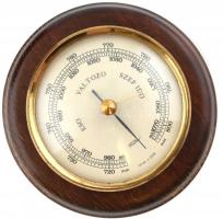 Fischer barométer, eredeti dobozában, d: 9 cm