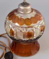 Régi kristály asztali lámpa, bura nélkül. 50 cm