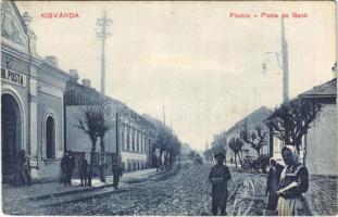 1943 Kisvárda, Fő utca, posta és bank (fl)