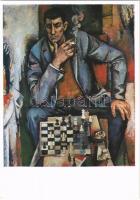 Schachspieler / Chess player. MODERN postcard s: Willi Neubert