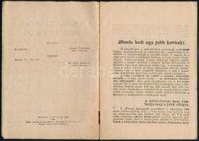 Dr. Közi-Horváth József: Nemzetiszinű pogányság. Budapest, A szerző saját kiadása, 1937. Papírkötésb...