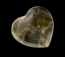 Hegyikristály szív, 4,5×5 cm