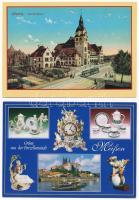 24 db MODERN külföldi város képeslap / 24 modern European town-view postcards