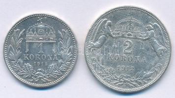 1912KB 2K Ag "Ferenc József" + 1915KB 1K Ag "Ferenc József" T:3,1-
Adamo K5.1, ...
