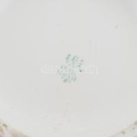 Hollóházi porcelán retró váza, kézzel festett, jelzett, kis kopásnyomokkal, m: 25,5 cm