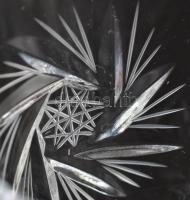 12 db kristály pálinkás, likőrös pohár. Hibátlanok 12 cm