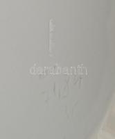 Herendi nagy méretű áttört, rózsás kosár. Fehér mázas, benyomott jelzéssel, hibátlan. m: 25 cm h: 27...