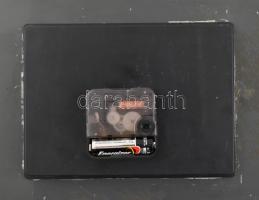 Az utolsó vacsorát ábrázoló falióra, elemmel, működik, sarkán kis sérülés, 18×23 cm + 1938 Eucharisz...