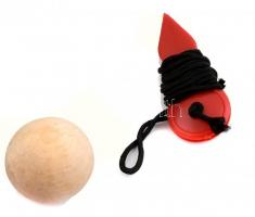 Pétanque golyójáték, 6 db fém golyóval, 2 db tartozékkal, tokban