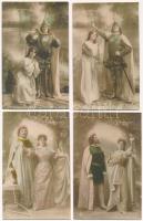 9 db RÉGI használatlan képeslap a Lohengrin és Tannhäuser operákból / 9 pre-1945 unused motive postcards from operas (Lohengrin, Tannhäuser)