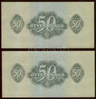 1944. 50P "V.H." (2x) egymásutáni sorszámmal T:I