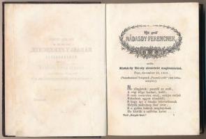 [Thaly Kálmán (1839-1909)] Thali Kálmán: Kárpáti kürt. Költemények Thali Kálmántól. Pest, 1860, Bold...