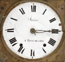 Sarrere - Rive de Gier. Nagy méretű, állóóra szerkezet. XIX: sz. Franciaország. Kissé hiányos, nem m...