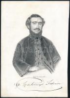1860 Gróf sárvárfelsővidéki Széchenyi István (1791-1860) politikus, 23,5×16,5 cm