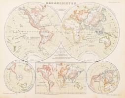 1873 Geographischer Schul-Atlas für Gymnasien, Real- und Handels-Schulen von B. Kozenn, Eduard Hölze...