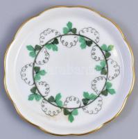 6 db Herendi petrezselyem mintás poháralátét. Kézzel festett, jelzett, hibátlan. d: 8 cm