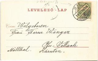 1905 Nagyszombat, Tyrnau, Trnava; látkép templomokkal, zsinagóga / general view with churches and sy...