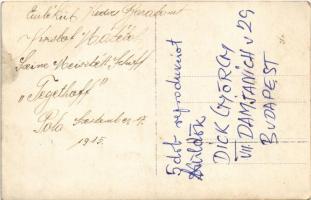 1915 A Pola felett lelőtt Citta di Jesi olasz léghajó maradványai / K.u.K. Kriegsmarine / WWI Austro...