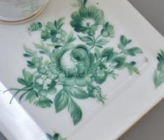 Herendi, Óherendi porcelán tapper virág mintával. Kézzel festett, jelzett, hibátlan. 12x6,5x6,5 cm