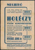 2 db koncertplakát: Rózsavölgyi Parkszínpad, Szól a jazz!, Horváth Sándor zenekara, Laczin jazz-együ...