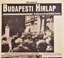 1934 Budapesti Hírlap képes mellékletének 25 száma, benne nagyon gazdag képanyaggal. Benne a kor hír...