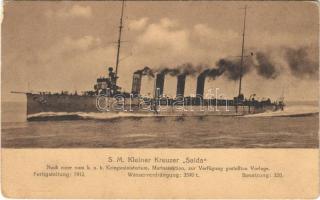 SMS Saida az Osztrák-Magyar Haditengerészet Novara-osztályú gyorscirkálója / SM Kleiner Kreuzer Saida K.u.K. Kriegsmarine / Austro-Hungarian Navy, SMS Saida light cruiser (EK)