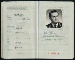 1964 Magyar Népköztársaság által kiállított fényképes útlevél