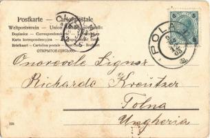 1903 Matrosenleben / German and Austro-Hungarian Navy, K.u.K. Kriegsmarine, mariner with Italian lad...