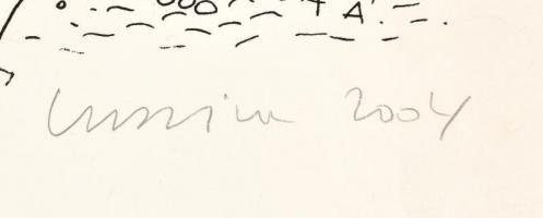 Luzsicza Lajos Árpád (1949- ): Noé bárkája (cím nélkül). Szitanyomat, papír, jelzett. számozott (19/...
