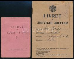 1932 2 db fényképes román katonai igazolvány erdélyi magyar személy részére: személyazonosító igazol...