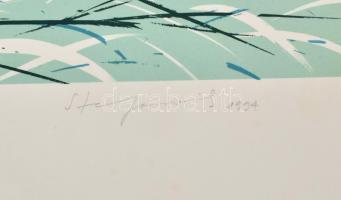 Stefanovits Péter (1947-): Floral Erotica I., 1994. Szitanyomat, papír, jelzett. Számozott: 18/19. 8...