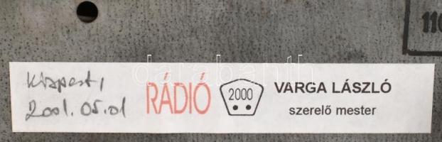 1951 Orion TVR 222 rádiókészülék. Restaurálva. hátlap nélkül, működő, jó állapotban 30x24 cm