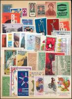1919-1969 40 db különböző vegyes külföldi levélzáró egy kiméretű berakólapon
